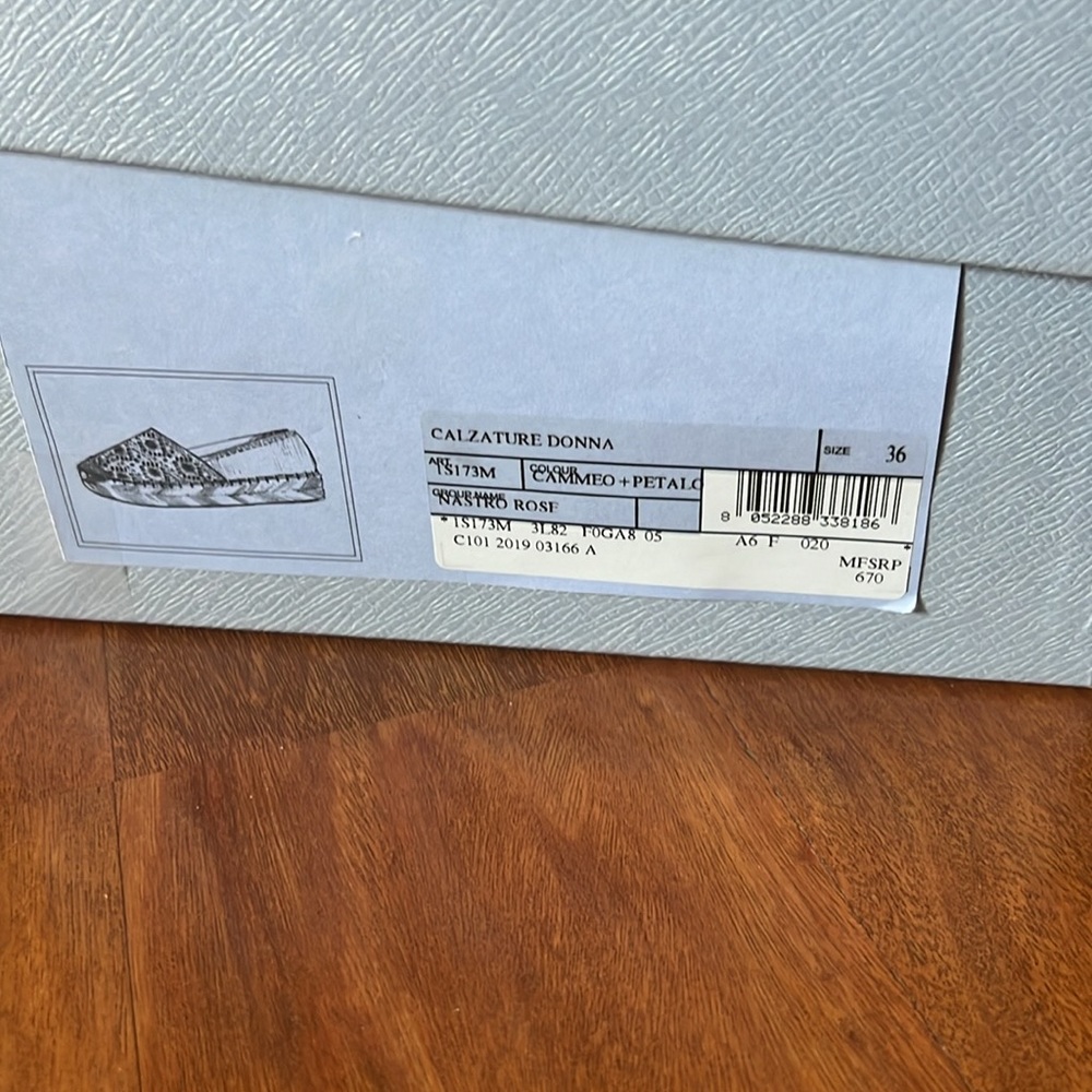 New Prada Embroidered Rose Espadrille size 36 - Picture 4 of 7